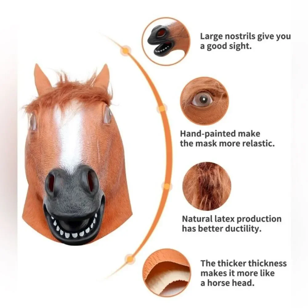 Horse Mask Party Dress Up Horse Head masks for adults.